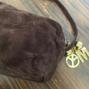 Moschino suede purse